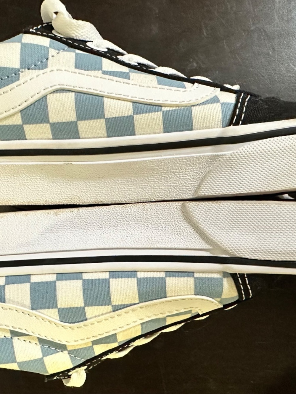 Women’s Vans, Black, Blue, White, Size 6.5 - Picture 2 of 8